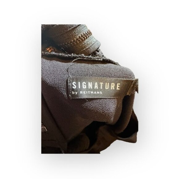 Women’s 2x Reitmans Black Lace Zip Up Jumpsuit 18 20 XXL Pockets - Picture 7 of 7